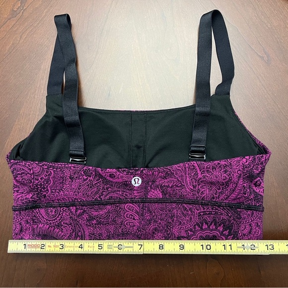 Lululemon Both Ways Bra Mini Antique Paisley Deep Fuchsia / Black - Picture 6 of 7